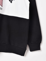 【2色展開】 ハイネック ハーフジップスウェット「NEW YORK」