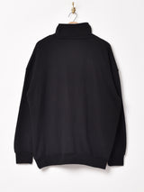 【2色展開】 ハイネック ハーフジップスウェット「NEW YORK」