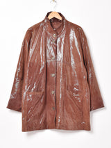 イタリア製 レザーコート