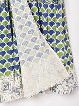 総柄 マキシ丈 ラップスカート