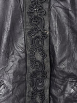 クロップド デザイン レザージャケット