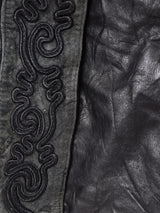 クロップド デザイン レザージャケット