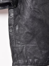 クロップド デザイン レザージャケット