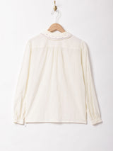 ドット刺繍ブラウス