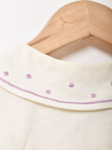 ドット刺繍ブラウス