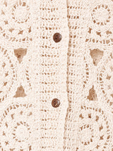 Elcamino サークルパターン クロシェカーディガン