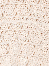 Elcamino サークルパターン クロシェカーディガン