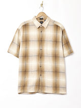 チェック柄 半袖シャツ