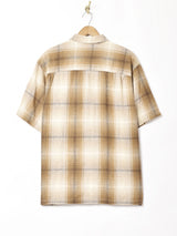 チェック柄 半袖シャツ