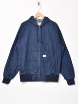 Backers フード付き ジップアップジャケット デニム