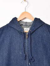 Backers フード付き ジップアップジャケット デニム
