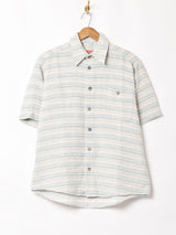 ボーダー 半袖シャツ