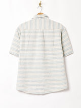 ボーダー 半袖シャツ
