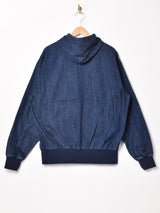 Backers フード付き ジップアップジャケット デニム