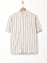 ストライプ 半袖シャツ