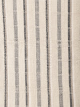 ストライプ バンドカラー 半袖シャツ