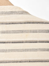 ストライプ バンドカラー 半袖シャツ