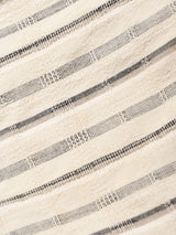 ストライプ バンドカラー 半袖シャツ