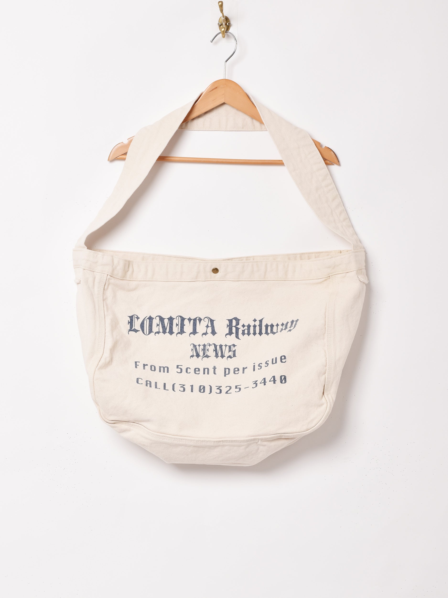 ニュースペーパーバッグ　Lomita Railway 古着 ニュースペーパーバッグ【LOMITA RAILWAY NEWS】 - 古着屋