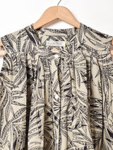 Emerald Motel ボタニカル柄 バンドカラー スリーブレス  ワンピース