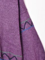 イタリア製 トナカイ刺繍 モックネックセーター