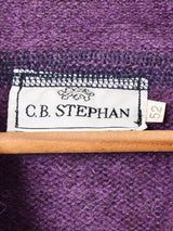 イタリア製 トナカイ刺繍 モックネックセーター