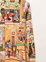 フランス製 総柄 長袖シャツ