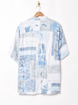 総柄 半袖シャツ