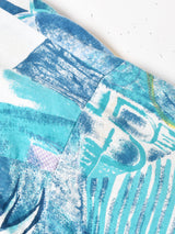 総柄 半袖 オープンカラーシャツ