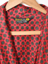 小紋柄 ロング丈ガウン