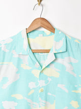 総柄 半袖 オープンカラーシャツ
