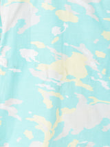 総柄 半袖 オープンカラーシャツ