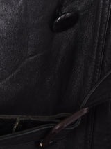 レザートレンチコート