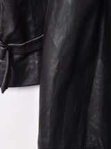 レザートレンチコート