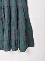 【5色展開】Emerald Motel 織柄 ティアード キャミソールワンピース