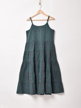 【5色展開】Emerald Motel 織柄 ティアード キャミソールワンピース
