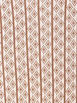 【3色展開】Meridianストライプ 総柄 長袖ニットポロシャツ