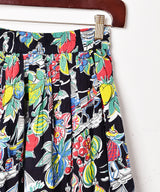総柄 ラッフルスカート
