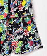 総柄 ラッフルスカート