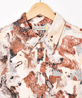 Emerald Motel イヌ柄 半袖シャツ