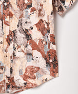 Emerald Motel イヌ柄 半袖シャツ