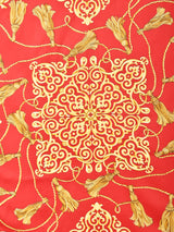 イタリア製 タッセルデザイン スカーフ