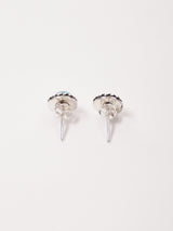 【3色展開】ストーン スモールシルバーピアス