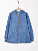 フード付き ジップアップ デニムジャケット
