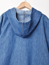 フード付き ジップアップ デニムジャケット