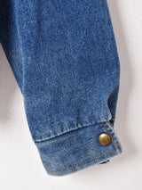 レイヤード風 ジップアップ デニムジャケット