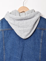 レイヤード風 ジップアップ デニムジャケット