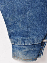 レイヤード風 ジップアップ デニムジャケット