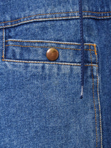 レイヤード風 ジップアップ デニムジャケット