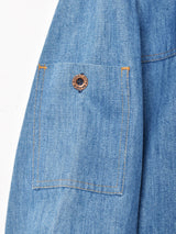 フード付き ジップアップ デニムジャケット